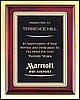 Rosewood Piano-Finish Plaque (7"x9")